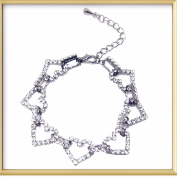 T&J Designs Jewelry - T&J Designs Silver Link Heart Bracelet